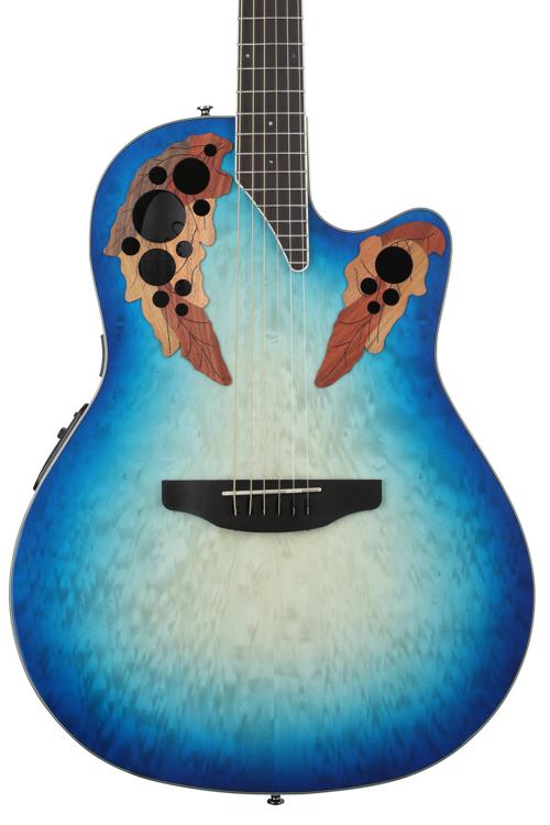 Ovation Celebrity Elite CE48P-RG Super Shallow Acoustic-Electric Guitar -  Regal to Natural