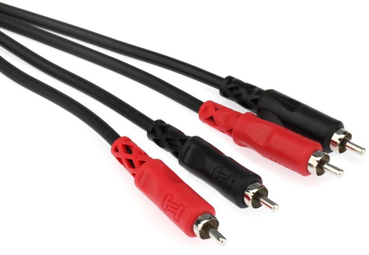 経典ブランド Hosa CRA-202DJ 2m RCA×2-L型RCA×2 アース線付 オーディオケーブル www.panipatcity.in