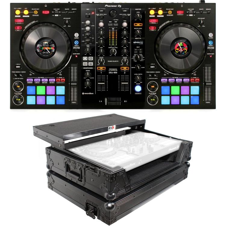Pioneer DJ DDJ-800 2-deck Rekordbox DJ Controller with Flight Case