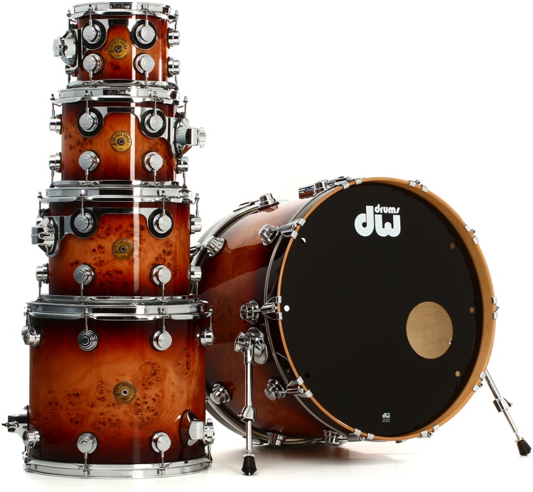 DW Collector's Jazz Series 5-piece Shell Pack - Deep Rich Red