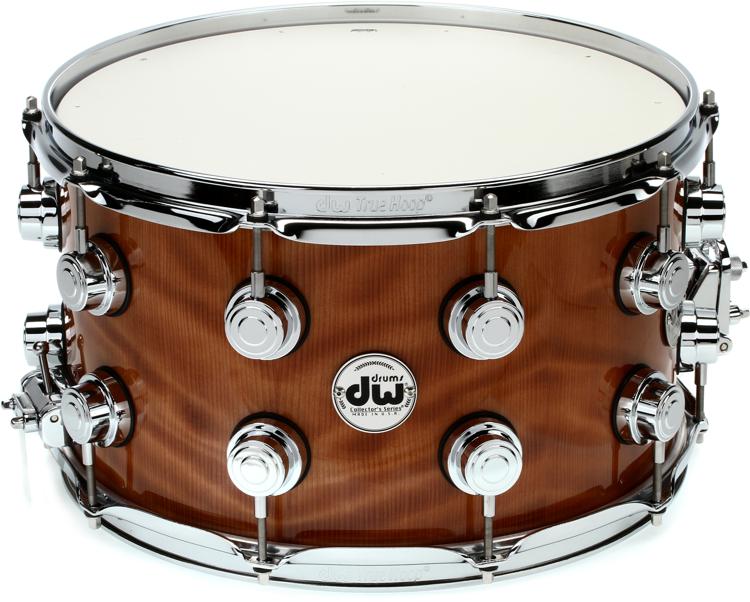 DW Collector's Series Exotic Snare Drum 8 x 14 inch Redwood Stump Sweetwater