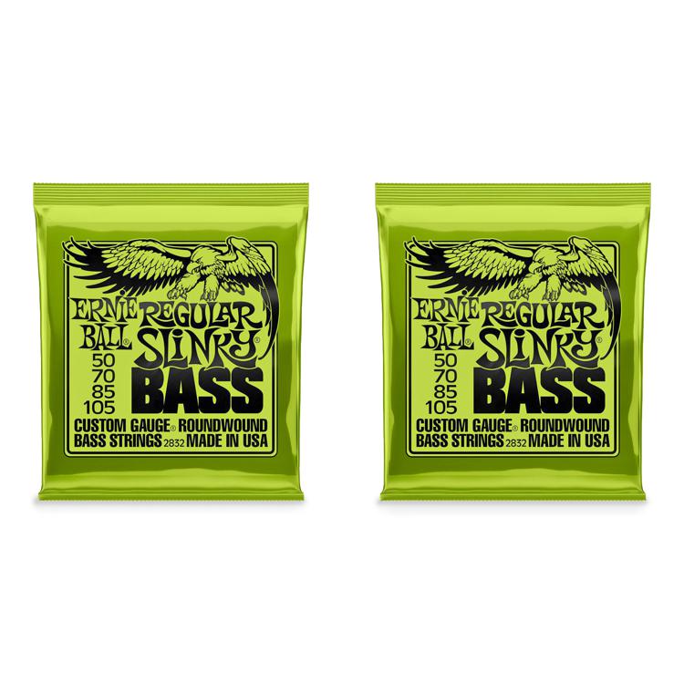 Hochwertige Ernie Ball Regular Slinky Bass Strings .050-.105 für 4-Saiter E-Bass 