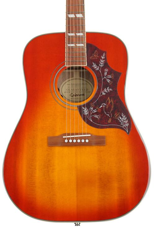 Epiphone Hummingbird Studio Acoustic-Electric Guitar - Faded Cherry Sunburst