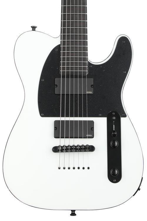 ESP E-II T-B7 Baritone Electric Guitar - Snow White | Sweetwater