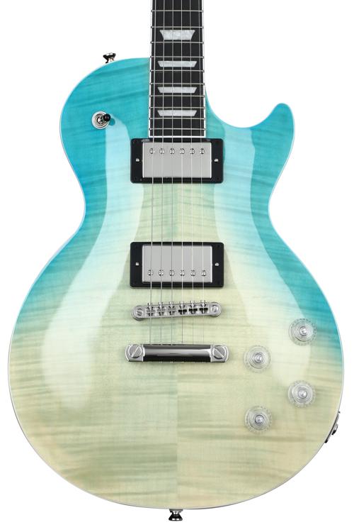 Epiphone Les Paul Modern Figured Electric Guitar Caribbean Blue Fade