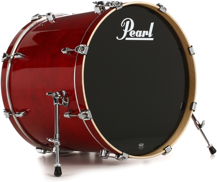 Pearl Export EXL Lacquer Bass Drum - 22 x 18 inch - Natural Cherry ...