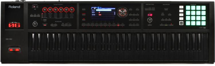 Roland FA-06B 61-key Music Workstation - Limted Edition Black on 