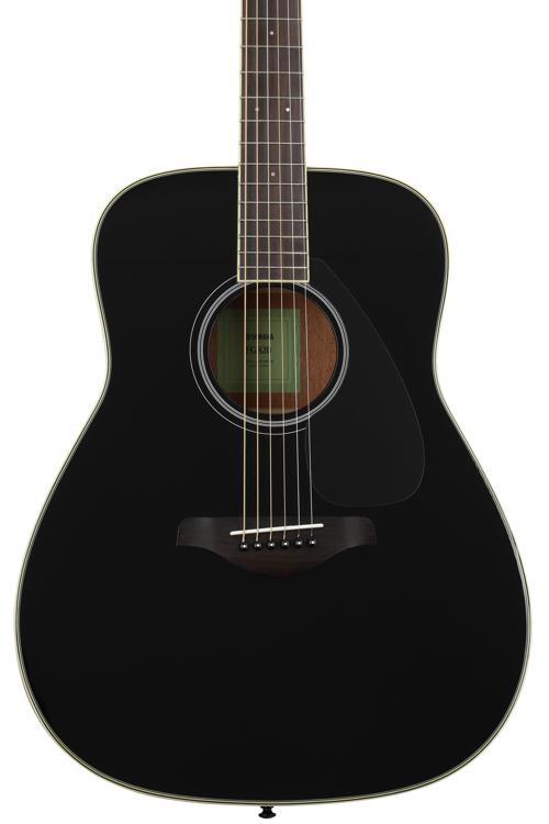 Yamaha FG820 Dreadnought Acoustic Guitar - Black | Sweetwater