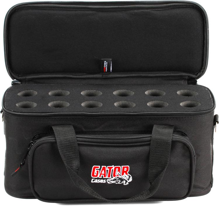 Gator GM12B Padded 12 Microphone Bag Sweetwater