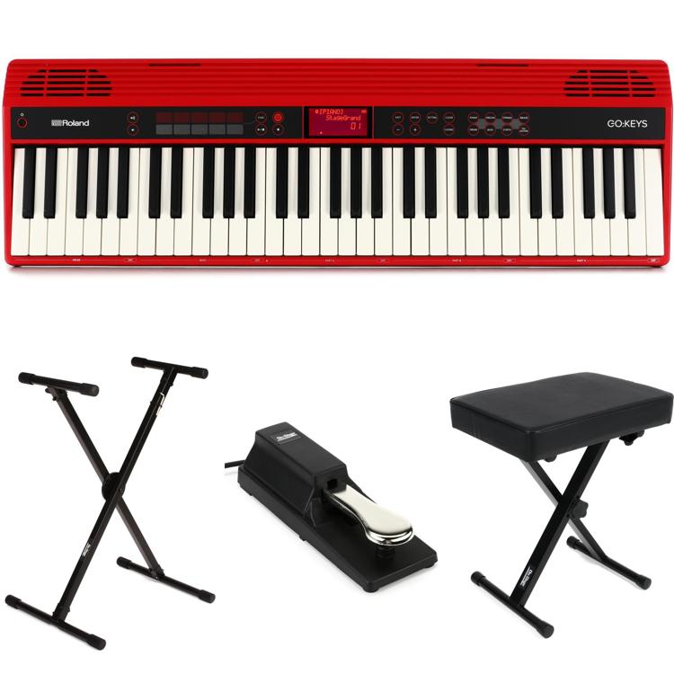 Roland GO:KEYS 61-key Music Creation Keyboard Essentials Bundle ...