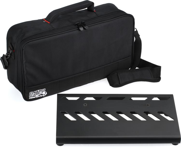 Gator Small Pedalboard with Bag 15.75"x7" Black Sweetwater