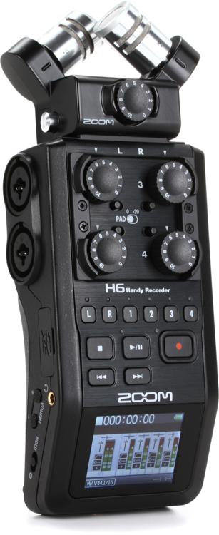 Zoom H6 All Black Handy Recorder | Sweetwater