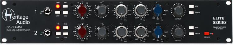 Heritage Audio HA73EQX2 ELITE 2-channel Microphone Preamp & EQ