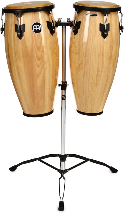 Meinl Percussion Headliner Series Conga Set with Double Stand - 10/11 inch  Natural