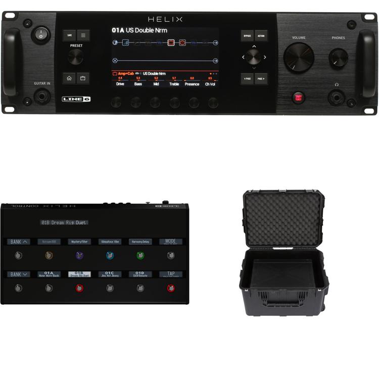 Line 6 Helix Rack with Helix Control and SKB iSeries Case Bundle