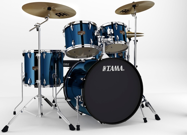 Tama 2016 Imperialstar Complete Drum Set 5piece Midnight Blue