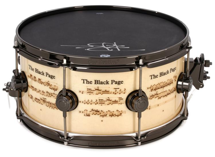 DW Terry Bozzio "Black Page" ICON Snare Drum Sweetwater