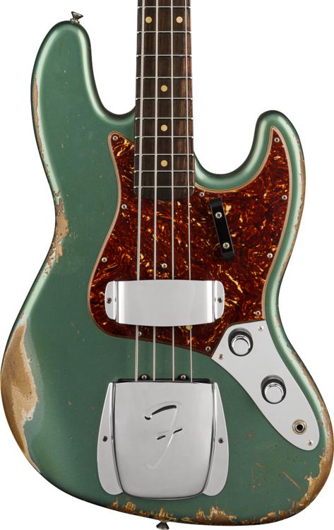 Fender Custom Shop 1960 Jazz Bass Heavy Relic Aged Sherwood Green Metallic Sweetwater 7593