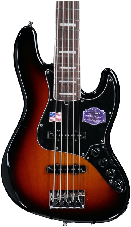 Fender American Deluxe Jazz Bass V - 3-Color Sunburst | Sweetwater