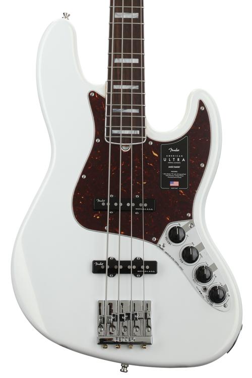 fender american ultra jazz bass arctic pearl