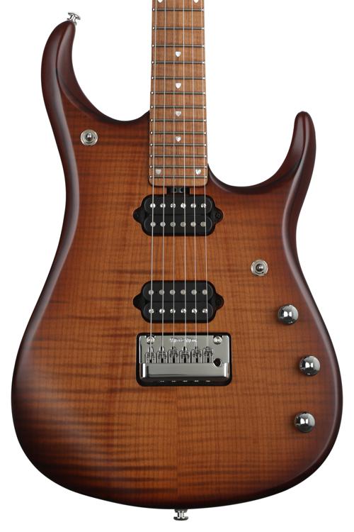 Ernie Ball Music Man John Petrucci JP15 Flame Maple Top Sahara Burst