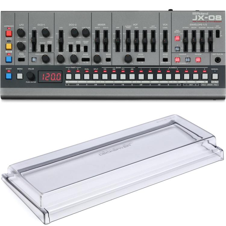 Roland JX-08 + Decksaver + 専用ケース-