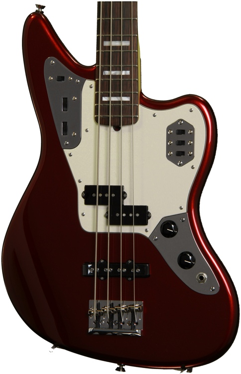 fender american standard jaguar bass mystic red