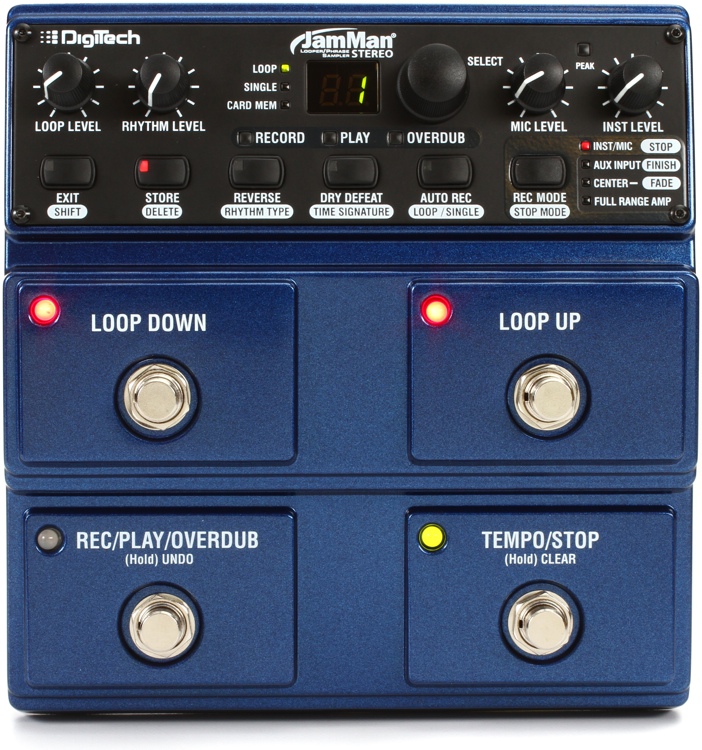 DigiTech JamMan Stereo Phrase Sampler/ Looper Pedal | Sweetwater