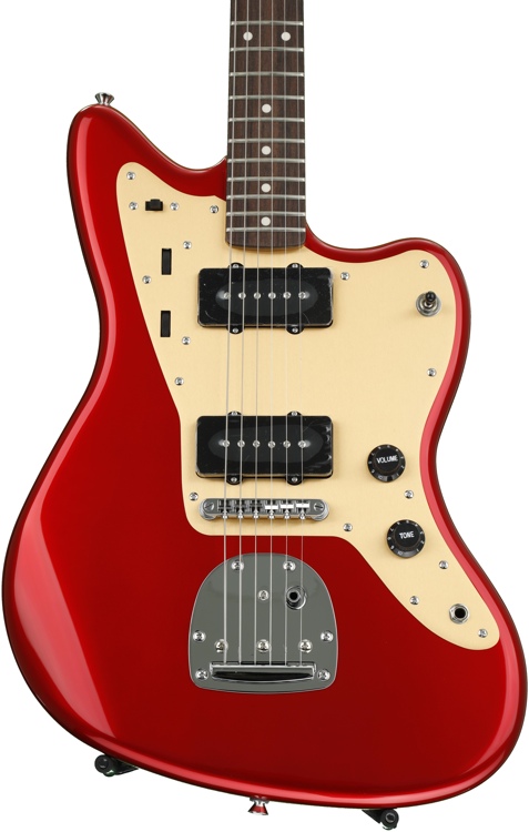 Squier by Fender Deluxe Jazzmaster Stop-Tail Candy Apple Red