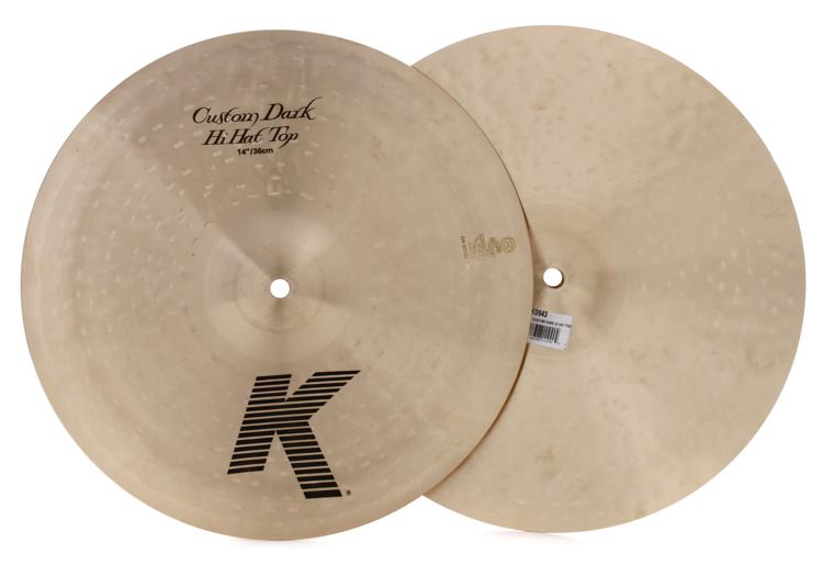 Zildjian 14 inch K Custom Dark Hi-hat Cymbals | Sweetwater