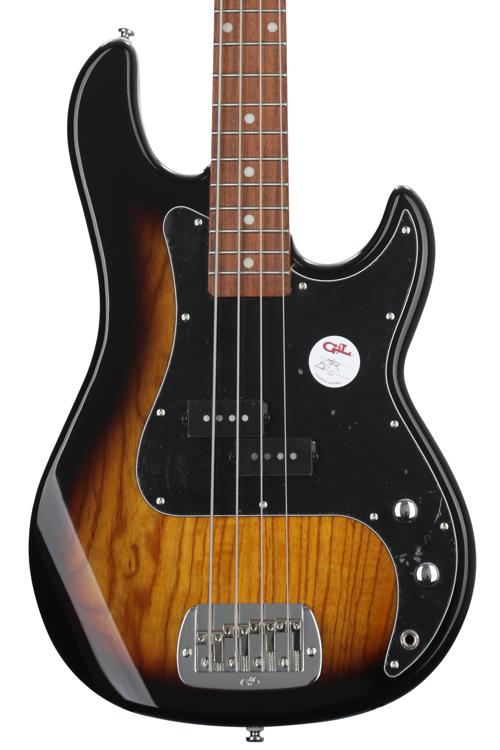 G&L Tribute LB-100 Bass Guitar - 3-Tone Sunburst | Sweetwater