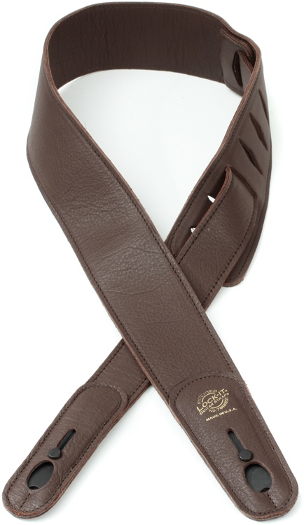 Lock-It Straps LIS 016 LL-CHOC Guitar Strap - Dark Chocolate | Sweetwater