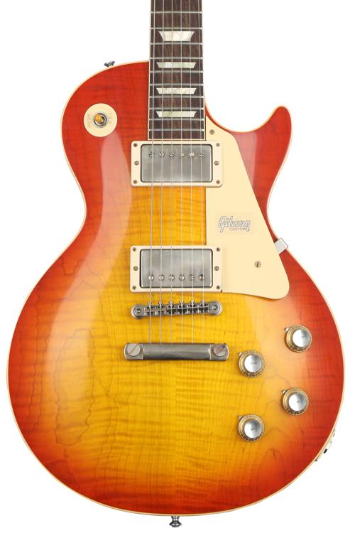 Frastøde Settle horisont Gibson Custom 1960 Les Paul Standard Reissue VOS - Washed Cherry Sunburst |  Sweetwater