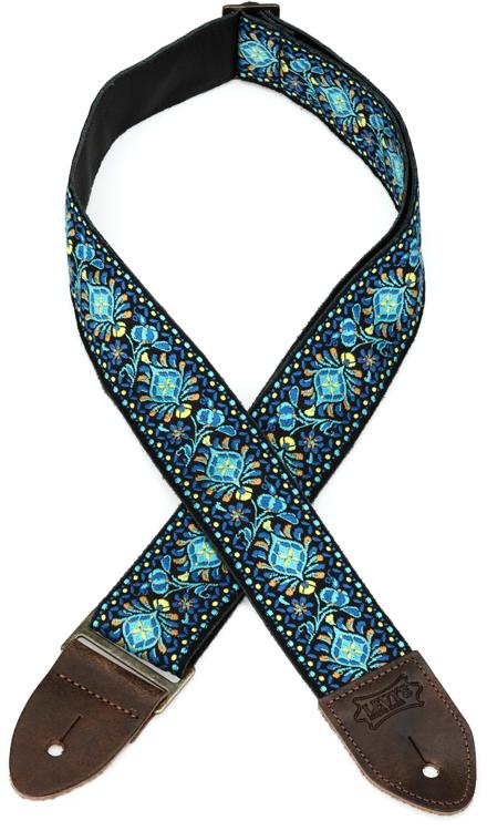 Levy's M8 2-inch Jacquard Weave Vintage Hootenanny Guitar Strap - Funky  Blue #4 | Sweetwater