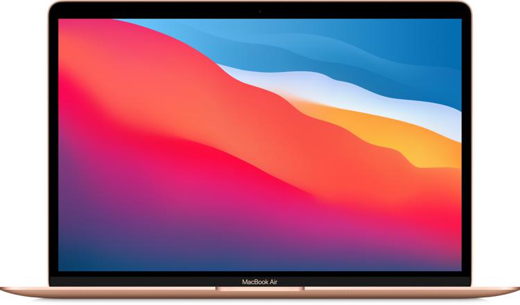 Apple 13-inch MacBook Air Apple M1 chip with 8-core CPU and 7-core GPU,  256GB - Gold