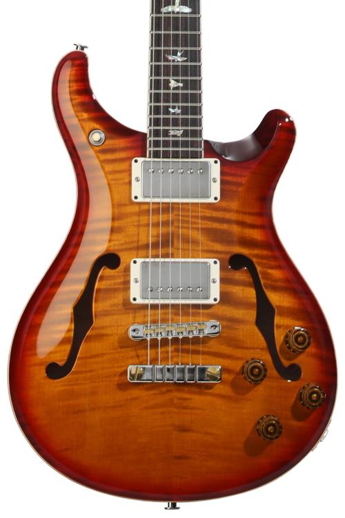 Электрогитара PRS McCarty 594 Hollowbody II - Темно-вишневый Санберст