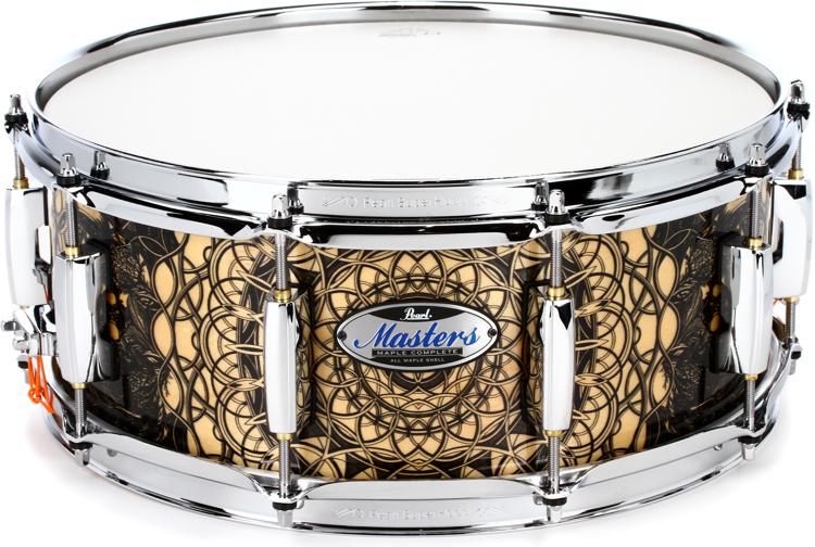 Pearl Masters Maple Complete Snare Drum - 14 x 5.5 inch - Cain and