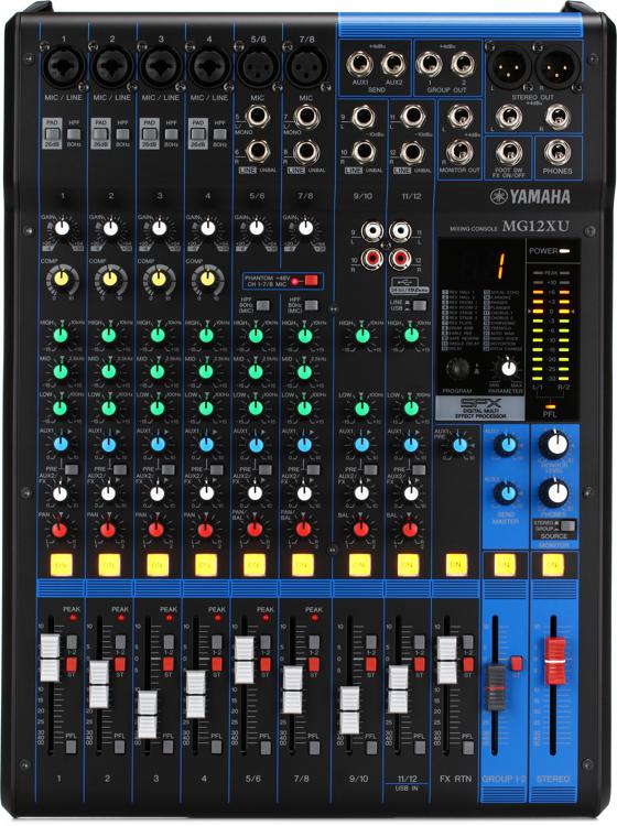 Yamaha MG12XU 12-channel Mixer with USB and Effects