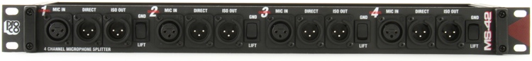 Pro Co MS-42A 4-channel Microphone Splitter