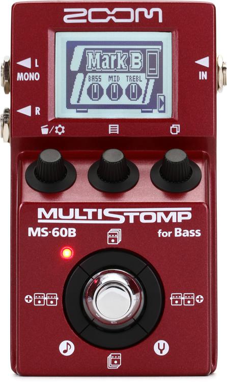 Zoom Ms 60b Multistomp Bass Effects Pedal Sweetwater Zoom Ms 60b Multistomp Bass Effects Pedal Sweetwater