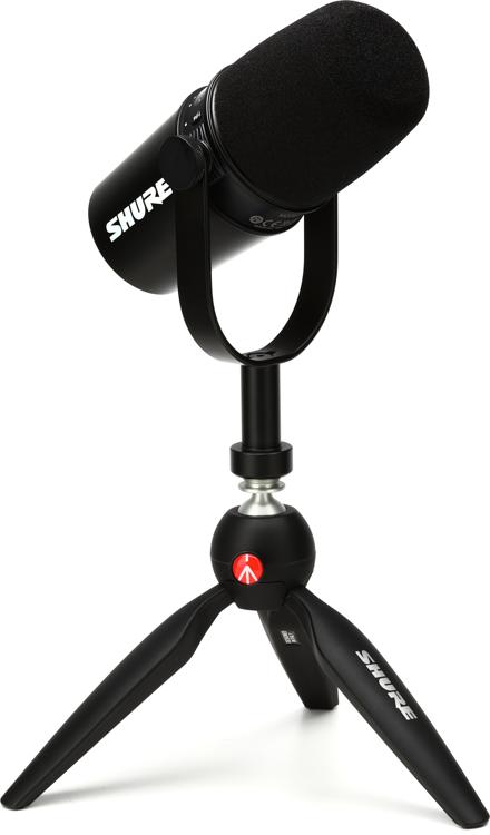 Shure MV7 USB Podcast Microphone and Stand