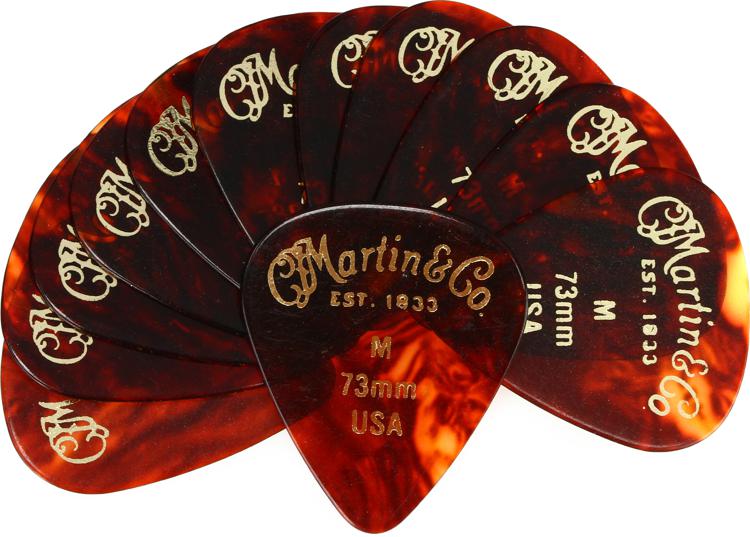 Martin 1 Standard 351 Guitar Pick Pack Medium 0.73mm (12pack