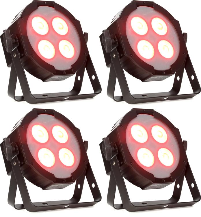 Eliminator Mega Flat Hex L Pak4 LED PAR Light Kit