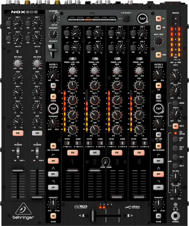 Behringer Pro Mixer NOX606 6-channel DJ Mixer
