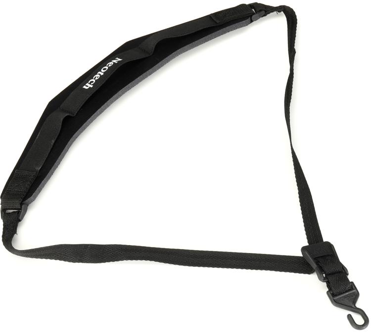 Neotech Soft Sax Strap Xlong with Open Hook Black Sweetwater