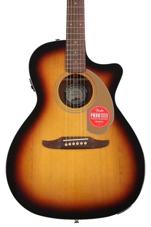 Fender Newporter Player AcousticElectric Guitar Sunburst Sweetwater