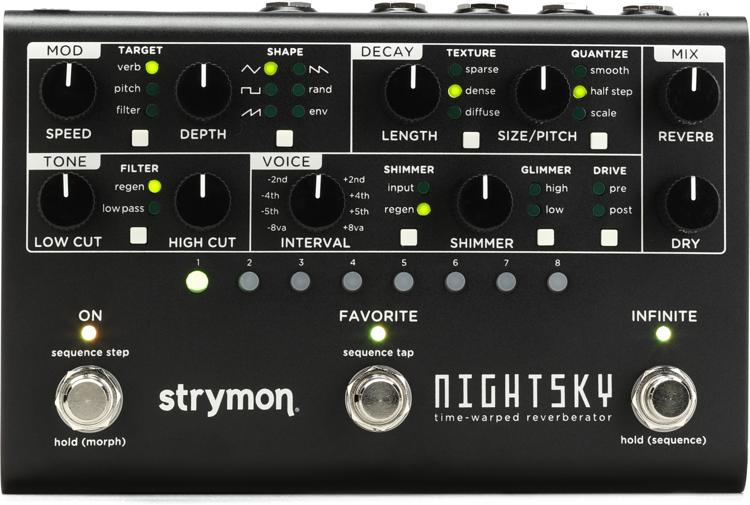 Strymon NightSky Time-warped Reverberator Pedal - Midnight Edition