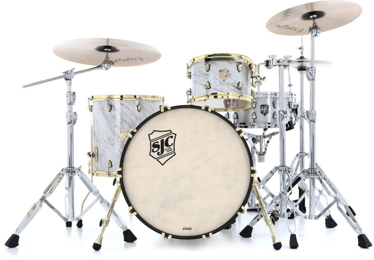Een computer gebruiken Reserveren Laat je zien SJC Custom Drums Providence Series 3-piece Shell Pack - Calcutta White |  Sweetwater