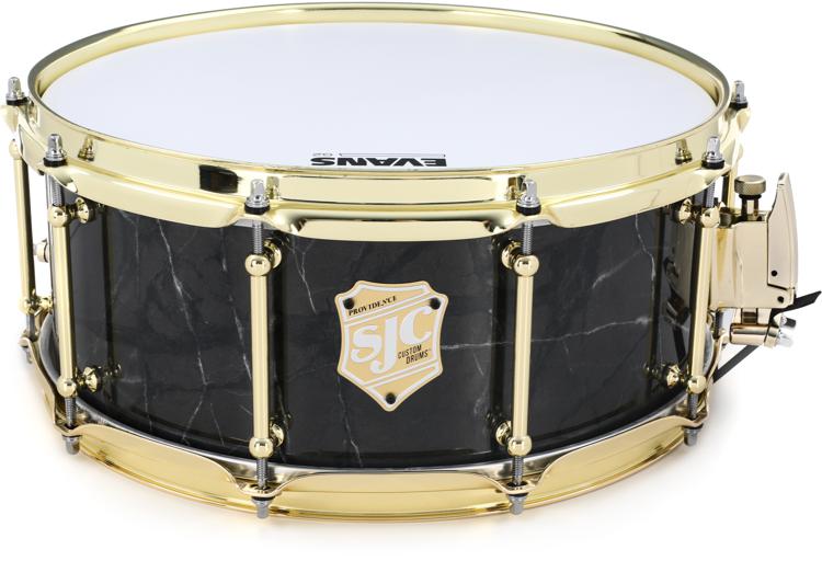 SJC Custom Drums Providence Series Snare Drum - 6 x 14-inch - Obsidian Black