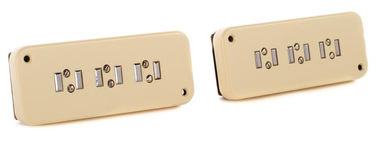 Seymour Duncan Custom Shop Staple P90 Soapbar Single Coil 2-piece Pickup  Set - Cream